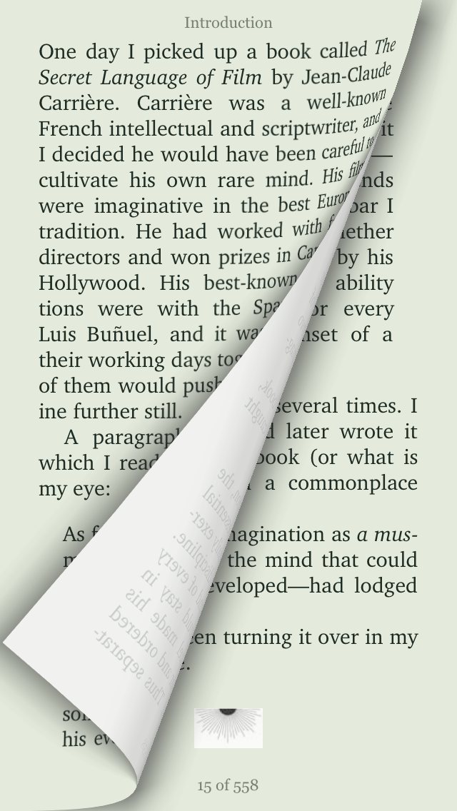 A real page curl.