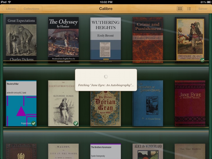 Tap a book behind the open door and it fetches.