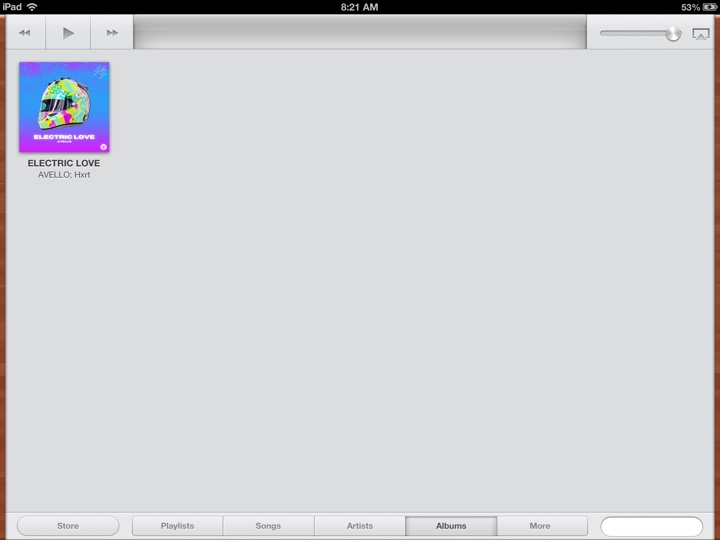 And there it is in iOS 6’s own Music app, cover art and all.